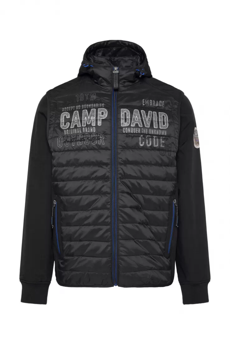 CAMP DAVID & SOCCX 2-in-1  Softshelljacke mit abtrennbaren Ärmeln / black Clearance