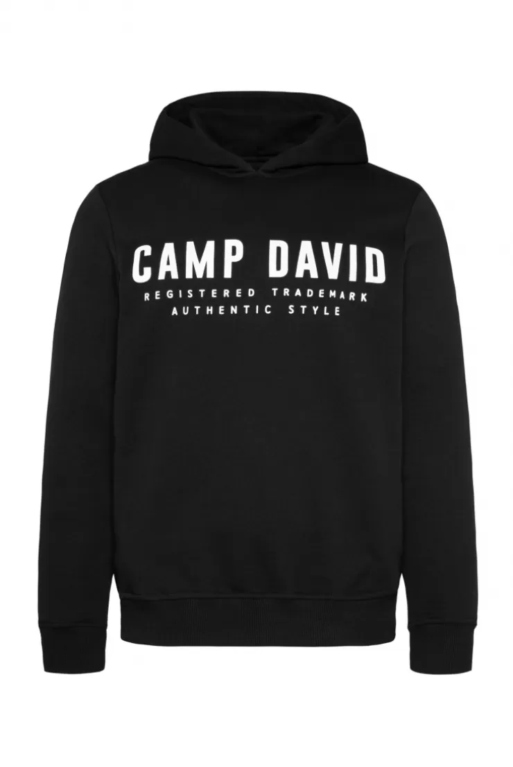 CAMP DAVID & SOCCX Basic Hoodie mit Logo Print black Outlet