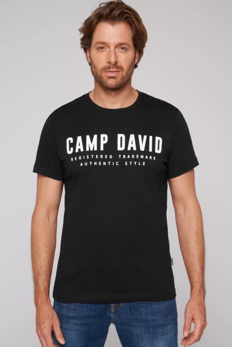 CAMP DAVID & SOCCX Basic Logo T-Shirt black Cheap