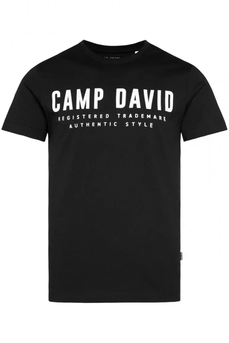 CAMP DAVID & SOCCX Basic Logo T-Shirt black Cheap