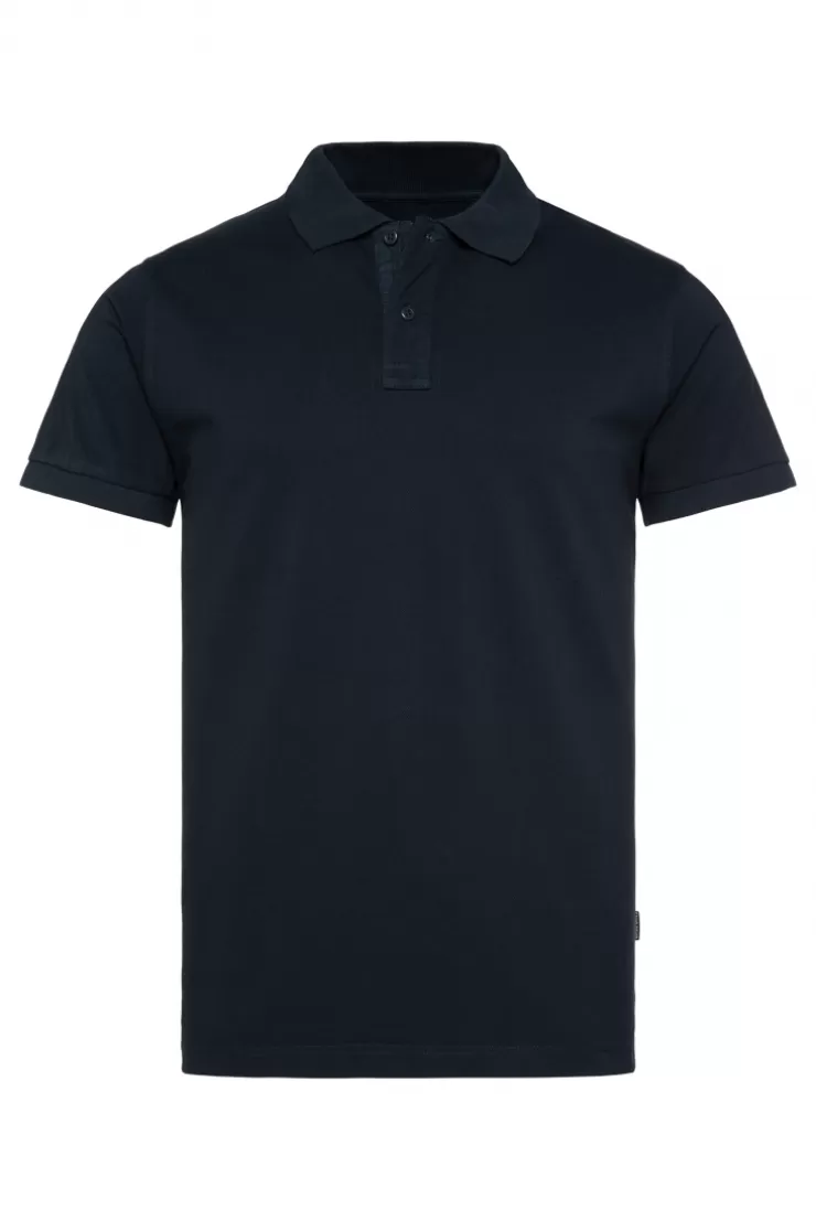 CAMP DAVID & SOCCX Basic Pikee-Polo mit Trikotkragen blue navy bluenavy Shop