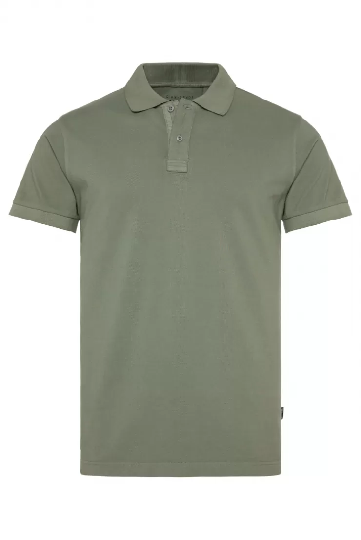 CAMP DAVID & SOCCX Basic Pikee-Polo mit Trikotkragen green olive greenolive Flash Sale