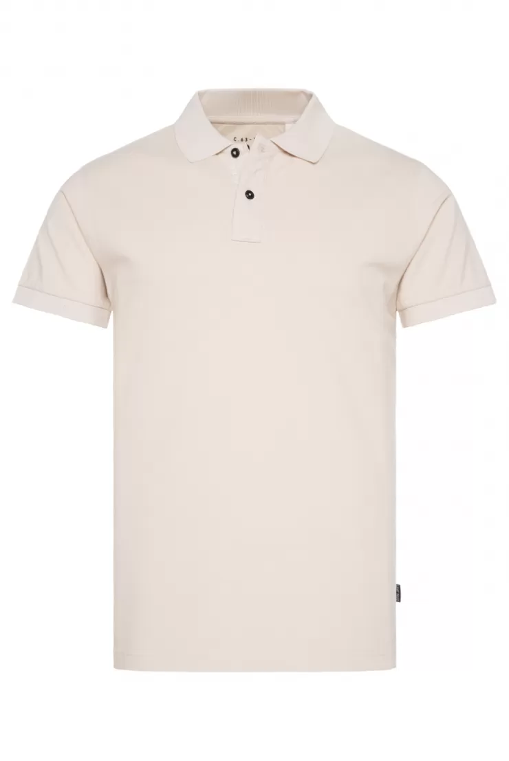 CAMP DAVID & SOCCX Basic Pikee-Polo mit Trikotkragen light cappuccino lightcappuccino Fashion