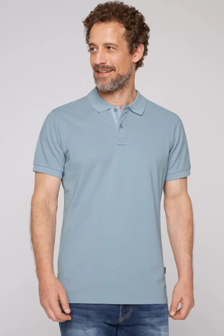 CAMP DAVID & SOCCX Basic Pikee-Polo mit Trikotkragen new blue newblue Best