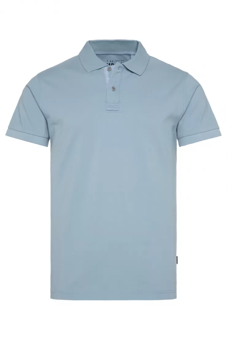 CAMP DAVID & SOCCX Basic Pikee-Polo mit Trikotkragen new blue newblue Best