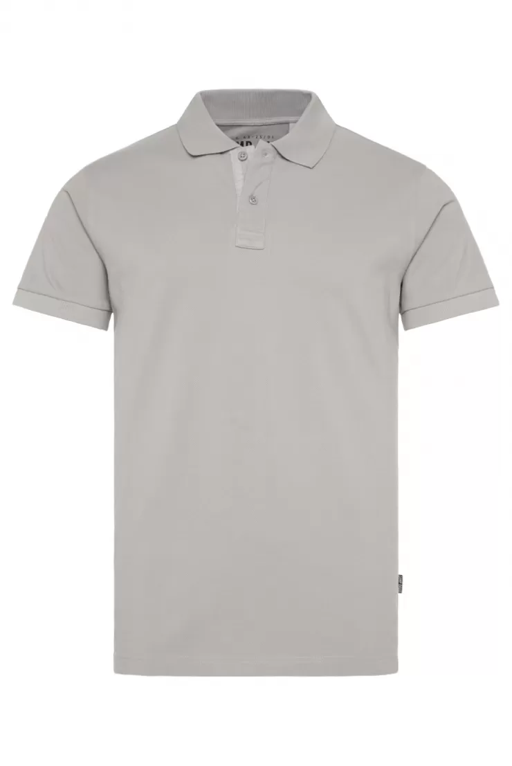 CAMP DAVID & SOCCX Basic Pikee-Polo mit Trikotkragen polo grey pologrey Hot