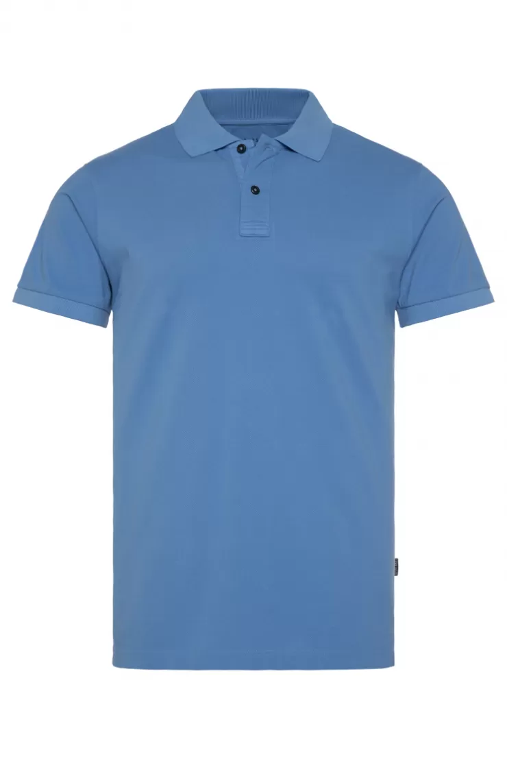 CAMP DAVID & SOCCX Basic Pikee-Polo mit Trikotkragen sky blue skyblue New