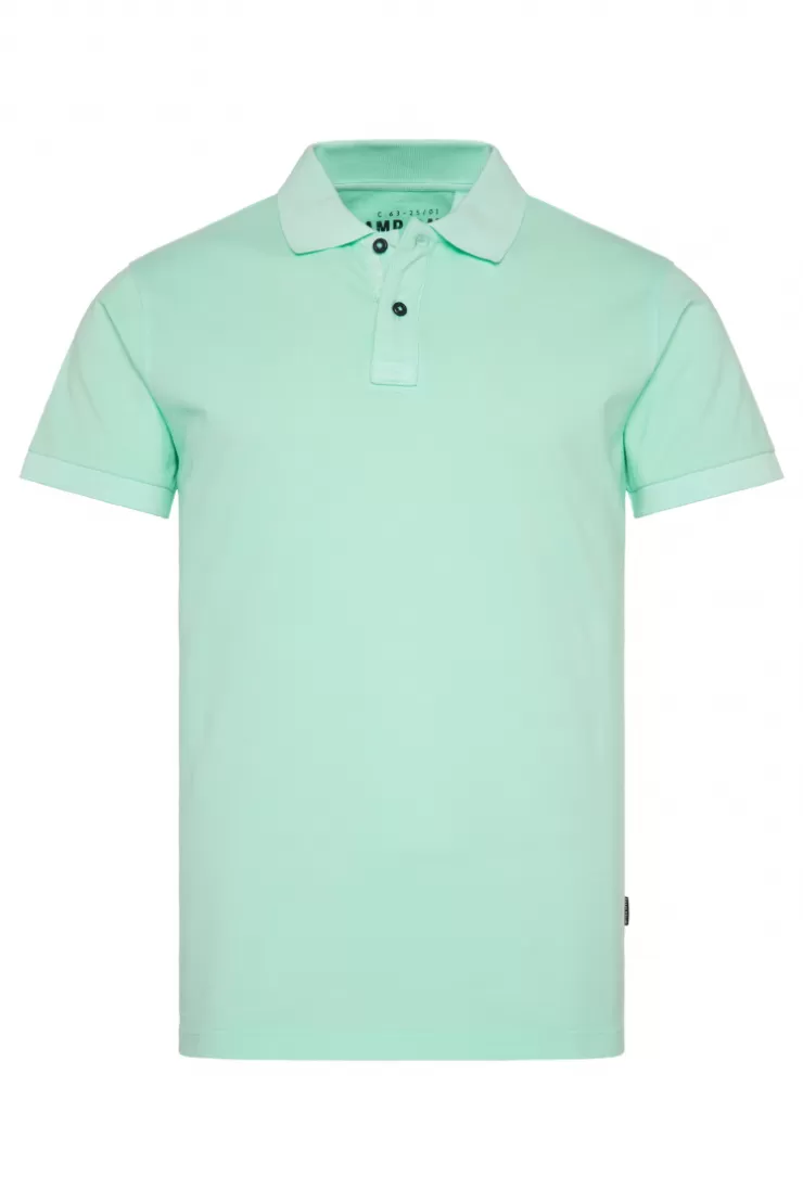 CAMP DAVID & SOCCX Basic Pikee-Polo mit Trikotkragen sun aqua sunaqua Sale