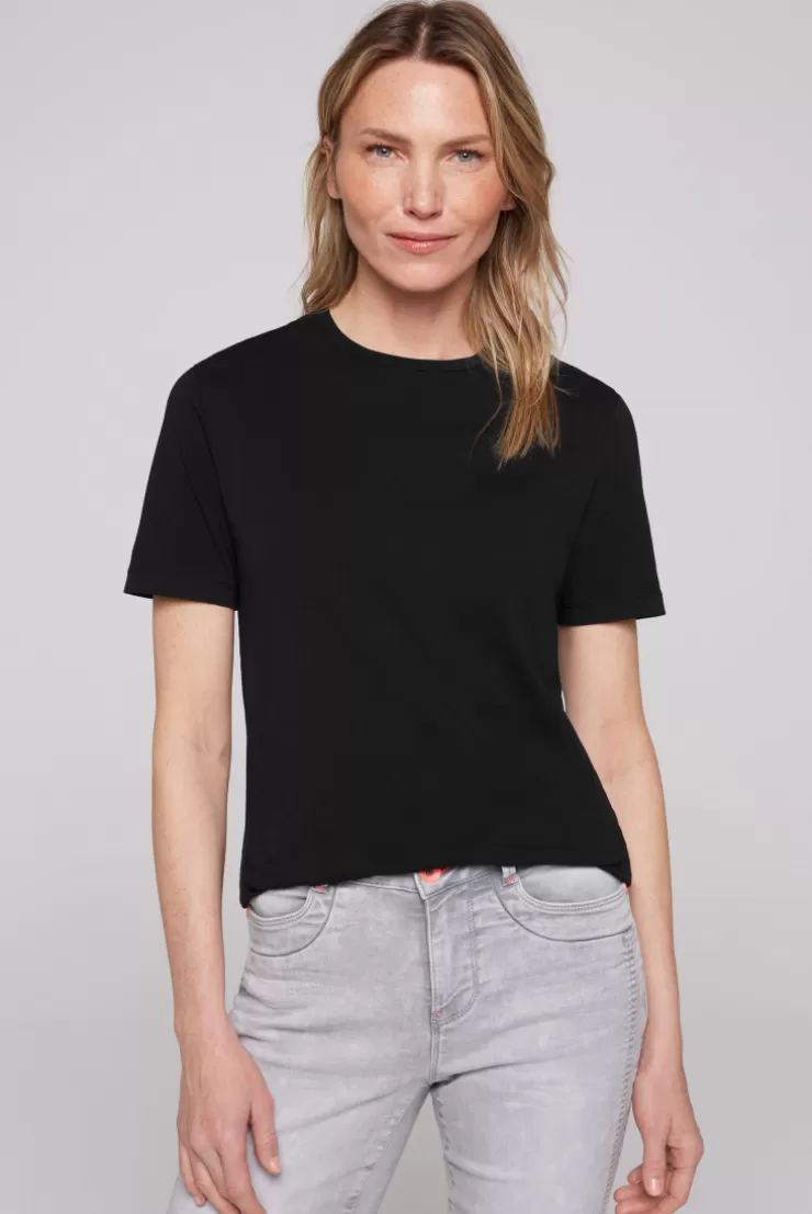 CAMP DAVID & SOCCX Basic T-Shirt mit Rundhalsausschnitt black Fashion