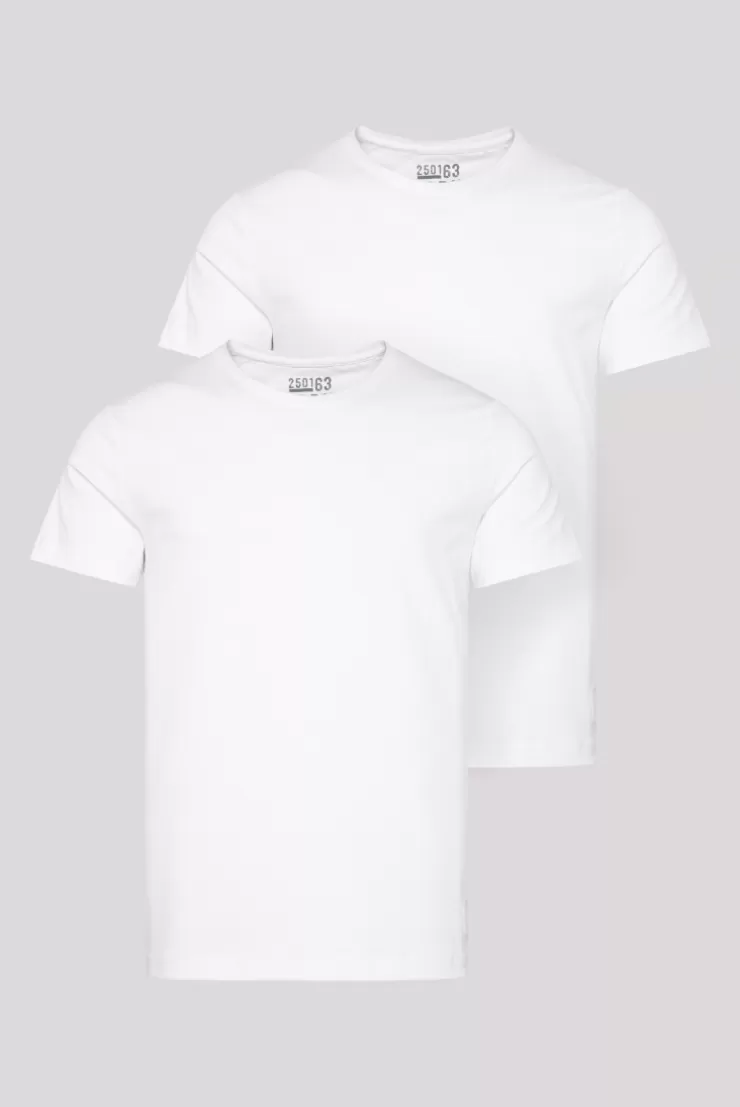 CAMP DAVID & SOCCX Basic T-Shirt mit Rundhalsausschnitt, Doppelpack optic white / optic white opticwhite Hot