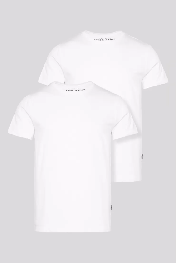 CAMP DAVID & SOCCX Basic T-Shirt Rundhals 2er-Pack opticwhite Fashion