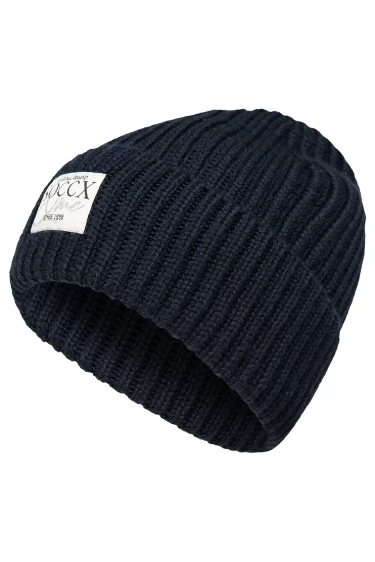 CAMP DAVID & SOCCX Beanie in Rippstrick mit Label Patch blue navy bluenavy Outlet