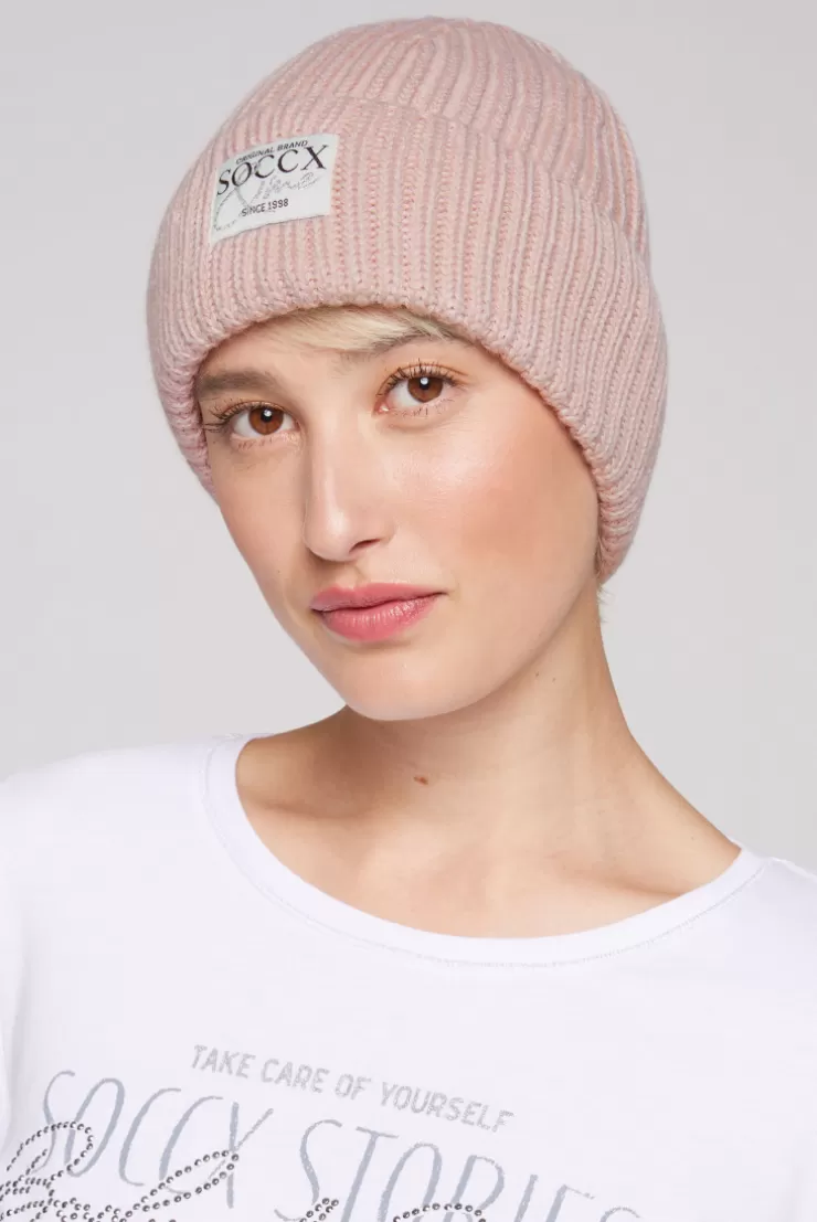 CAMP DAVID & SOCCX Beanie in Rippstrick mit Label Patch rose blush roseblush Hot