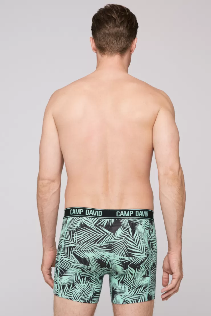 CAMP DAVID & SOCCX Boxershorts mit All Over Print, 2er-Pack aqua / neon lime Sale