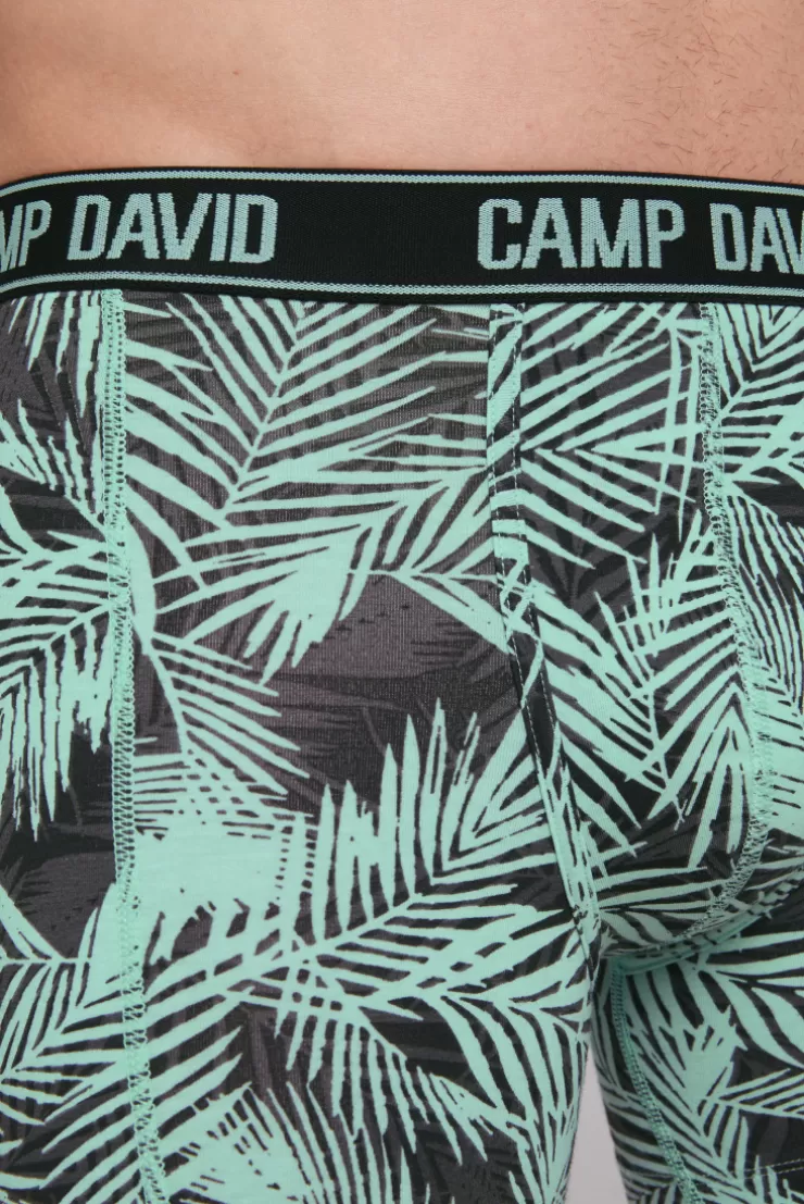 CAMP DAVID & SOCCX Boxershorts mit All Over Print, 2er-Pack aqua / neon lime Sale