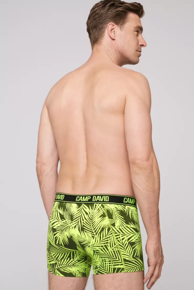 CAMP DAVID & SOCCX Boxershorts mit All Over Print, 2er-Pack aqua / neon lime Sale