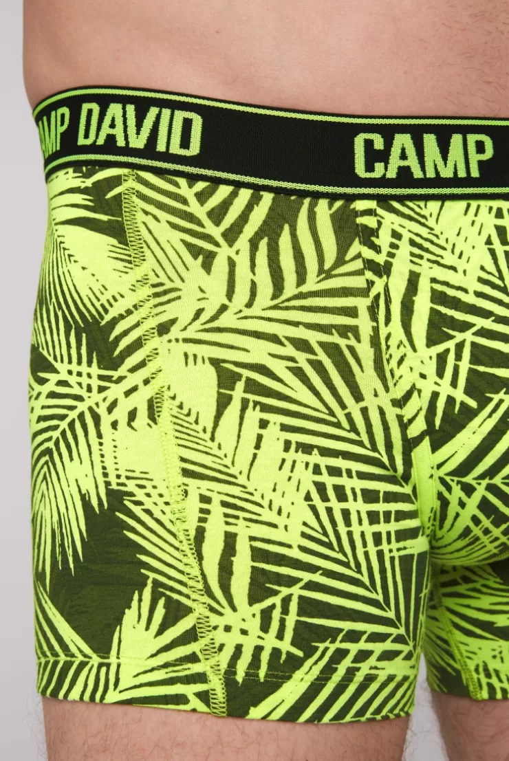 CAMP DAVID & SOCCX Boxershorts mit All Over Print, 2er-Pack aqua / neon lime Sale