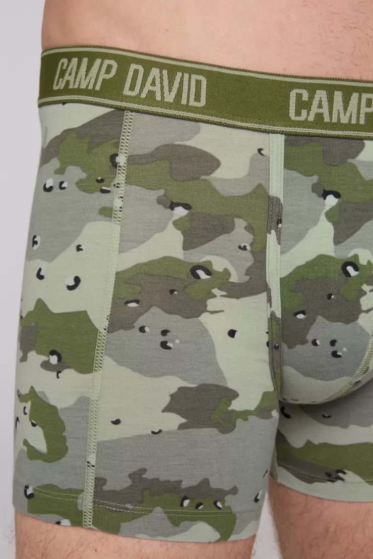 CAMP DAVID & SOCCX Boxershorts mit All Over Print, 2er-Pack desert / light khaki Fashion