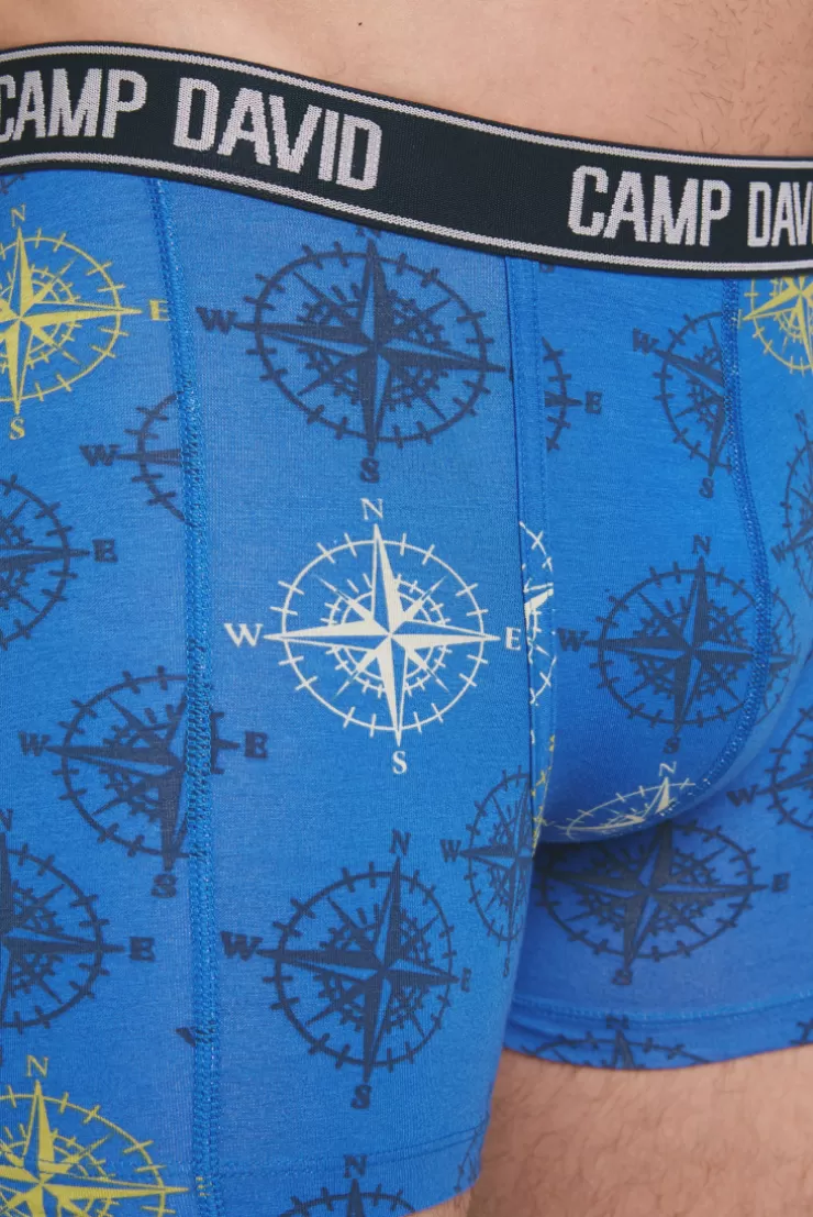 CAMP DAVID & SOCCX Boxershorts mit All Over Print, 2er-Pack electric blue / red Cheap