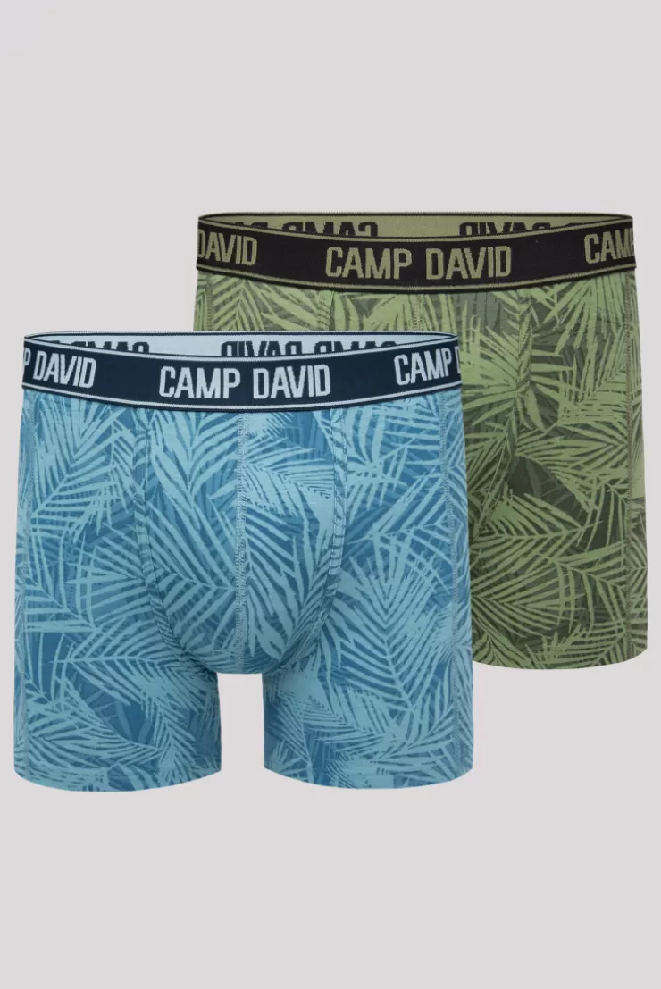 CAMP DAVID & SOCCX Boxershorts mit All Over Print, 2er-Pack khaki / sky blue khakikyblue Online