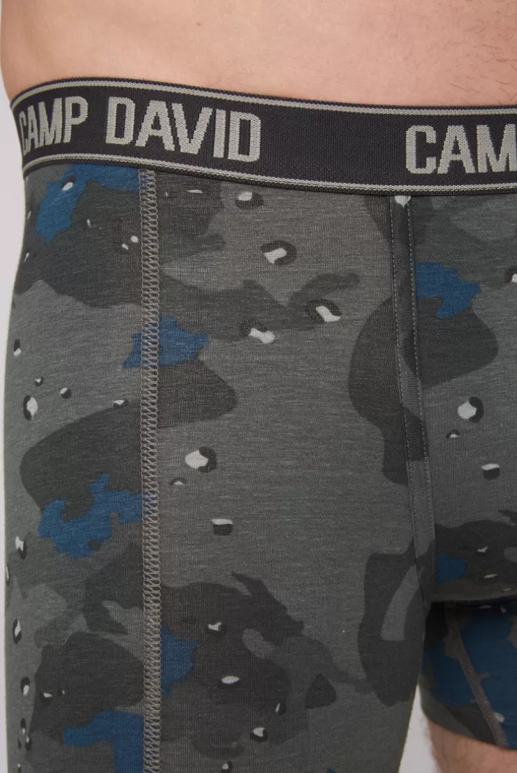 CAMP DAVID & SOCCX Boxershorts mit All Over Print, 2er-Pack light blue / anthra Sale