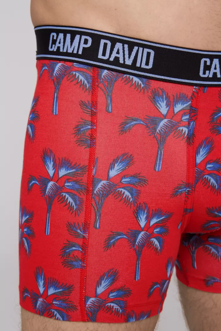 CAMP DAVID & SOCCX Boxershorts mit All Over Print, 2er-Pack surf grey / red Best Sale