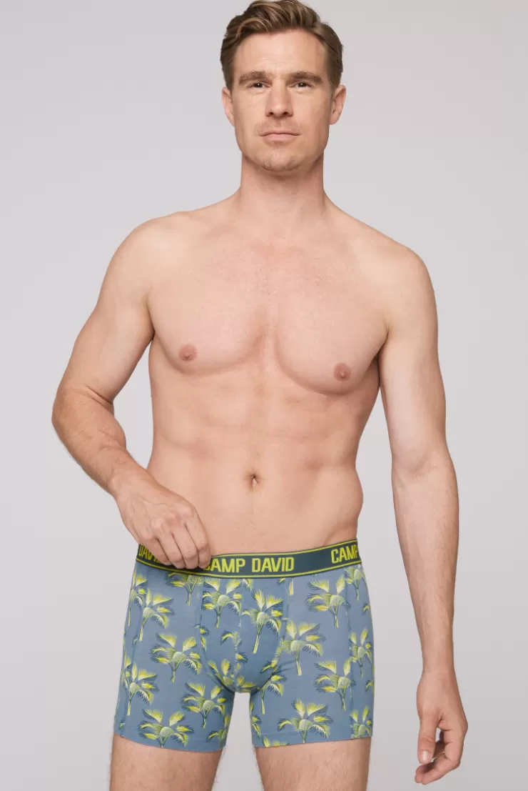 CAMP DAVID & SOCCX Boxershorts mit All Over Print, 2er-Pack surf grey / red Best Sale