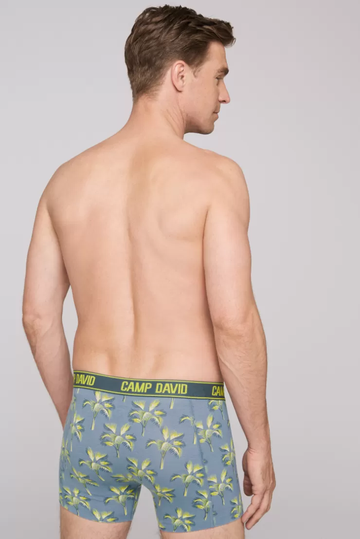 CAMP DAVID & SOCCX Boxershorts mit All Over Print, 2er-Pack surf grey / red Best Sale
