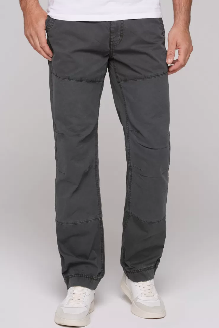 CAMP DAVID & SOCCX Cargohose mit tonigen Canvas-Details granite Best Sale