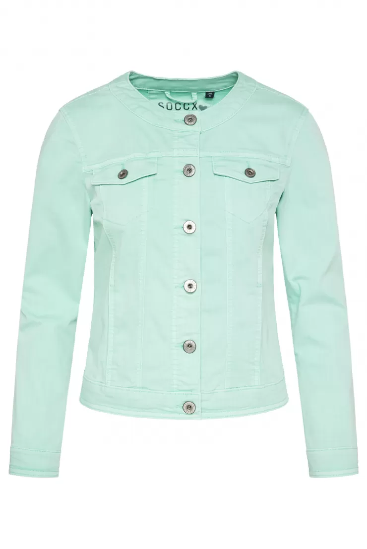 CAMP DAVID & SOCCX Coloured Jeansjacke JE:SSY minty leaf washed mintyleafwashed Clearance