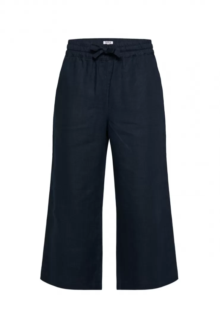 CAMP DAVID & SOCCX Culotte aus Leinen mit Elastikbund blue navy bluenavy Sale