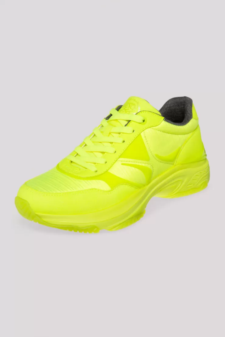 CAMP DAVID & SOCCX Fashion Sneaker im tonigen Materialmix neon lime neonlime Clearance