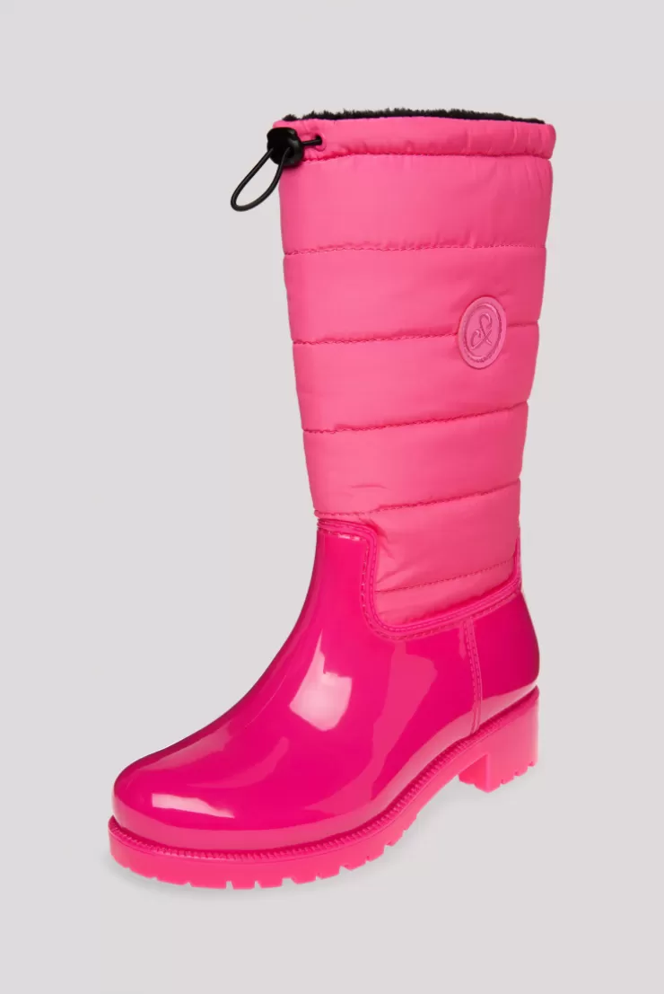 CAMP DAVID & SOCCX Gefütteter Gummistiefel mit Steppschaft neon pink neonpink Store