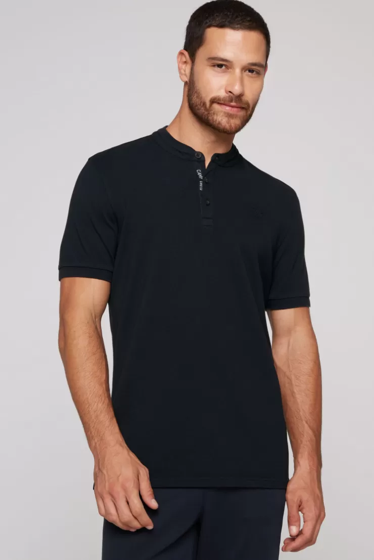 CAMP DAVID & SOCCX Henley-Shirt im Polo-Stil blue navy bluenavy Cheap