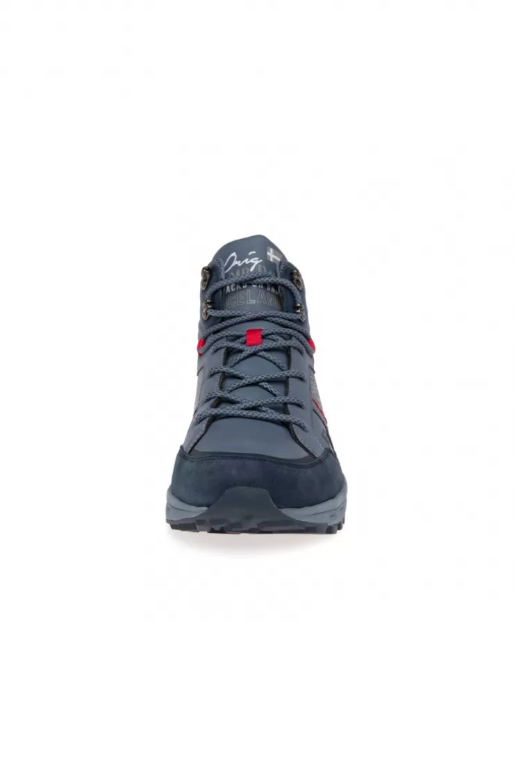 CAMP DAVID & SOCCX High Top Hiking Sneaker mit Logo Artworks nordic blue nordicblue Discount