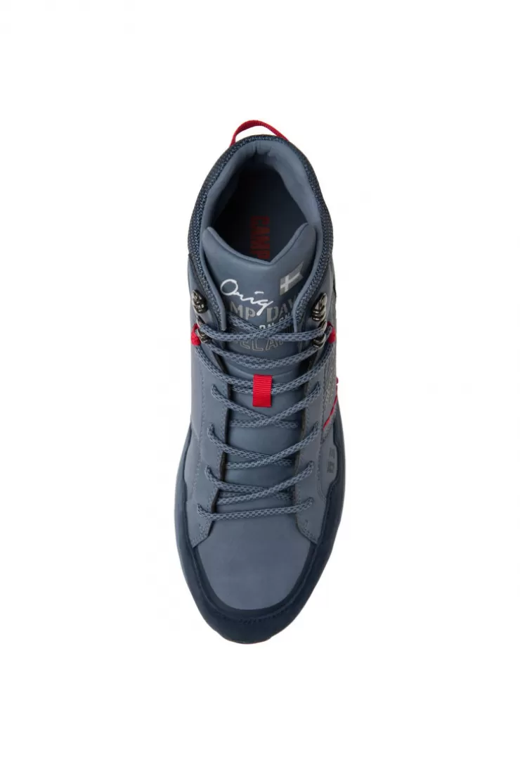 CAMP DAVID & SOCCX High Top Hiking Sneaker mit Logo Artworks nordic blue nordicblue Discount