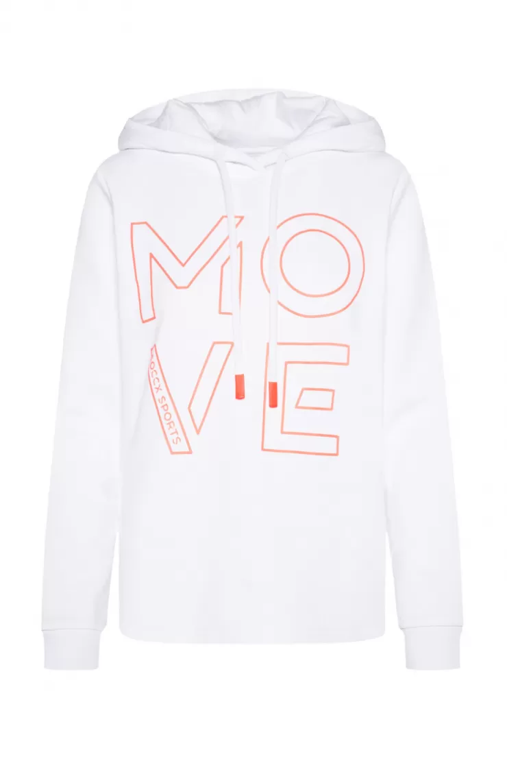 CAMP DAVID & SOCCX Hoodie aus Interlock mit Artwork und Tapes opticwhite Cheap