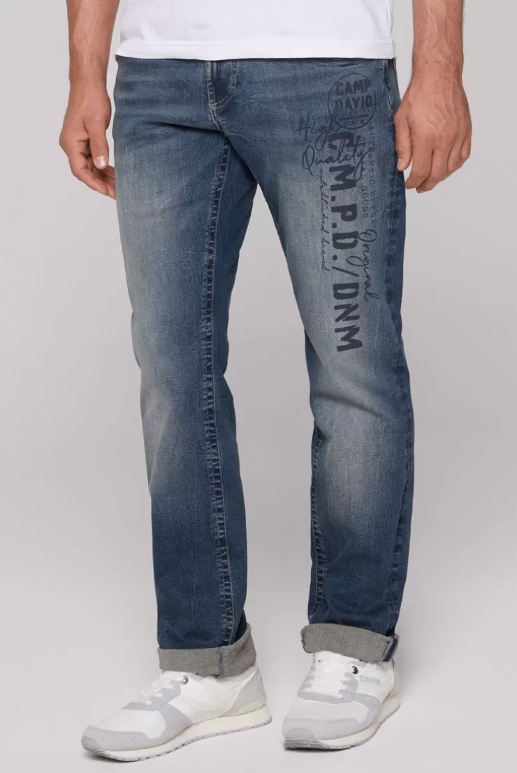 CAMP DAVID & SOCCX Jeans NI:CO Regular Fit dark blue printed darkblueprinted Cheap