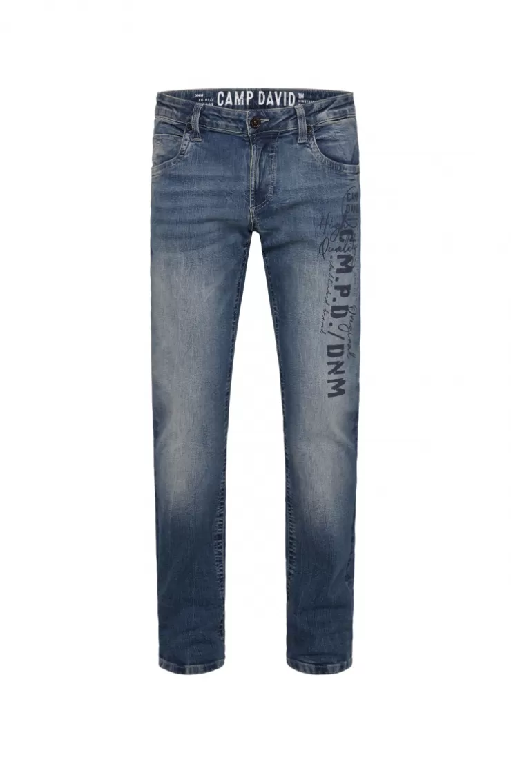 CAMP DAVID & SOCCX Jeans NI:CO Regular Fit dark blue printed darkblueprinted Cheap