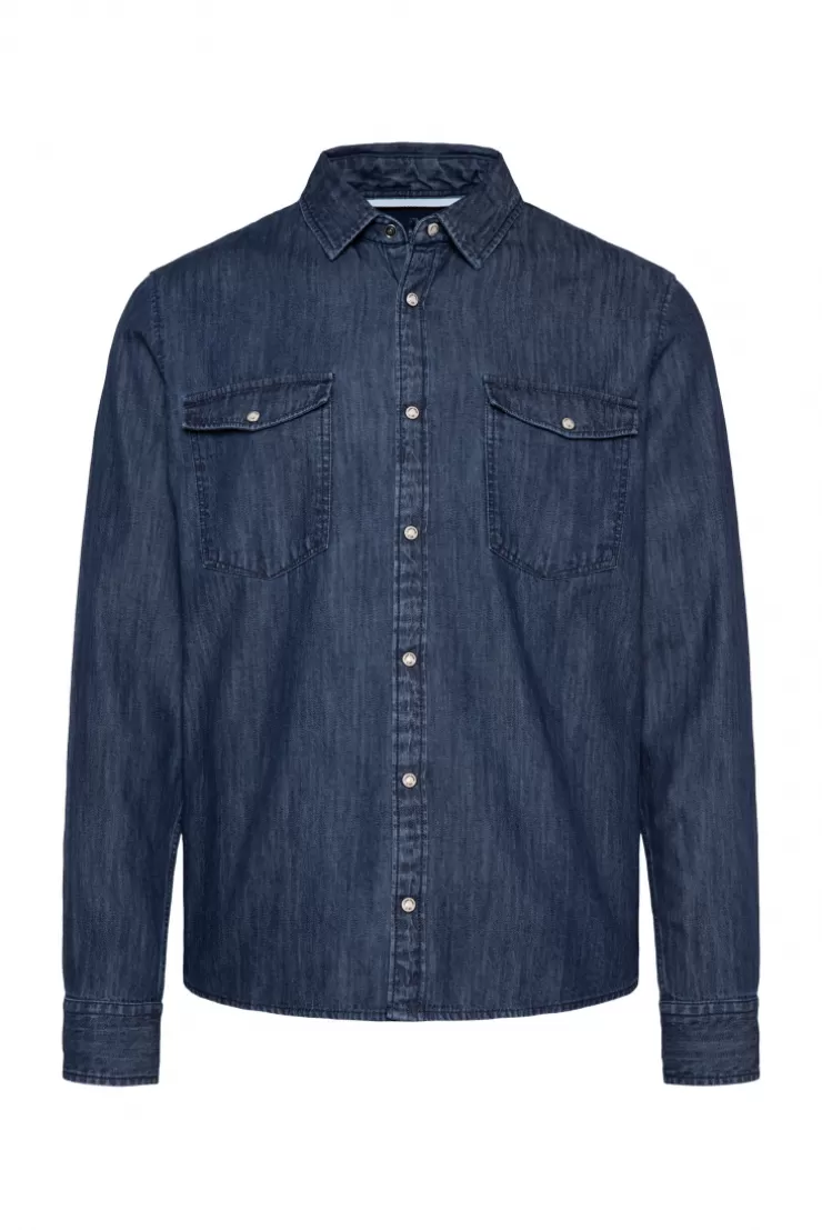 CAMP DAVID & SOCCX Jeanshemd Regular Fit blue vintage bluevintage New