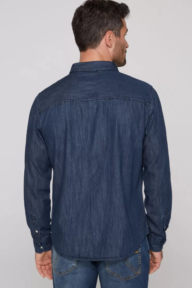 CAMP DAVID & SOCCX Jeanshemd Regular Fit blue vintage bluevintage New