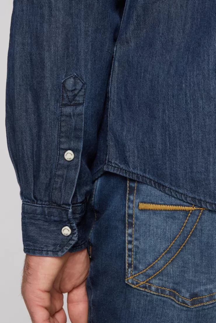 CAMP DAVID & SOCCX Jeanshemd Regular Fit blue vintage bluevintage New