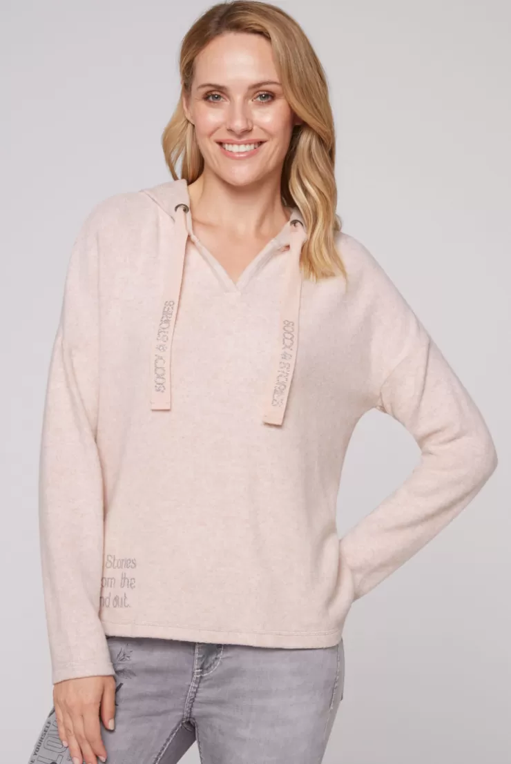 CAMP DAVID & SOCCX Kapuzenpullover aus Flauschstrick rose blush roseblush Fashion