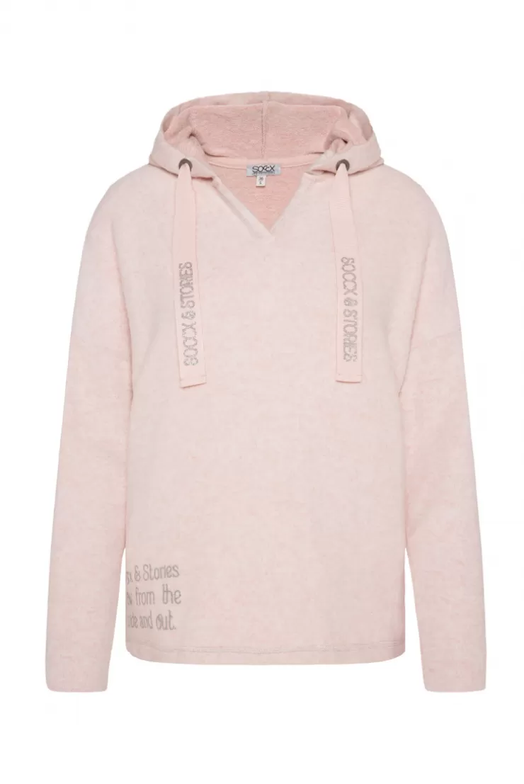 CAMP DAVID & SOCCX Kapuzenpullover aus Flauschstrick rose blush roseblush Fashion