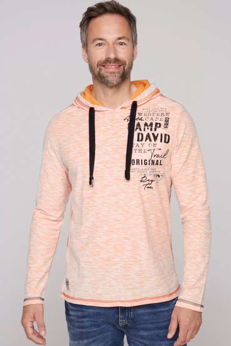 CAMP DAVID & SOCCX Kapuzenshirt mit Brusttasche und Logo Print sunrise orange sunriseorange Shop