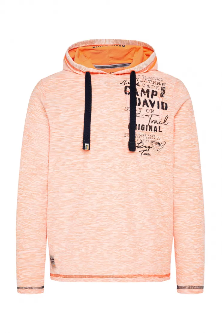 CAMP DAVID & SOCCX Kapuzenshirt mit Brusttasche und Logo Print sunrise orange sunriseorange Shop