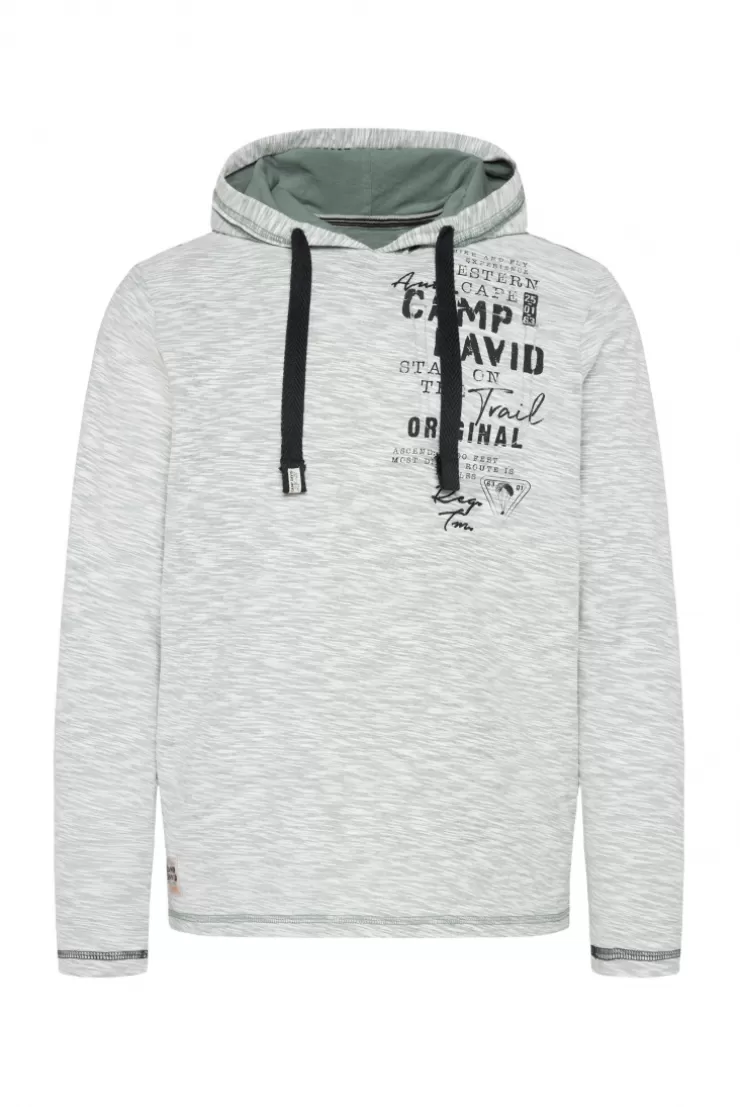 CAMP DAVID & SOCCX Kapuzenshirt mit Brusttasche und Logo Print teal Hot