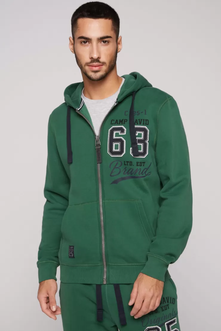 CAMP DAVID & SOCCX Kapuzensweatjacke mit Retro-Artwork raw green rawgreen Best Sale