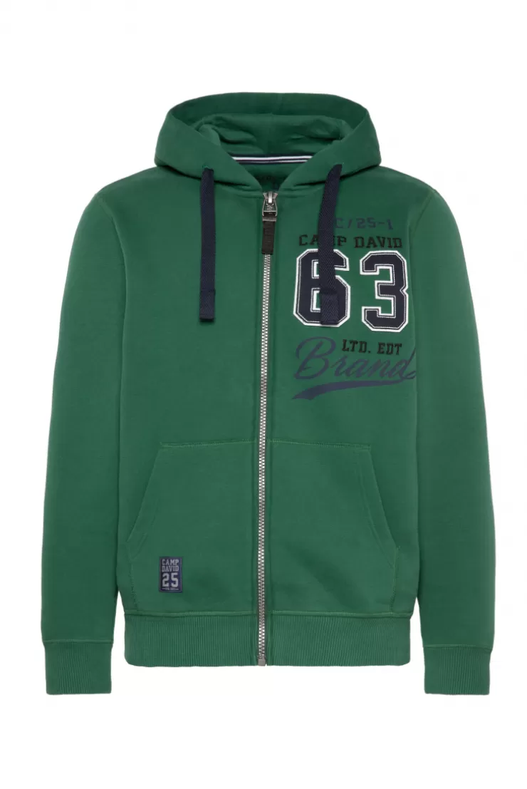 CAMP DAVID & SOCCX Kapuzensweatjacke mit Retro-Artwork raw green rawgreen Best Sale