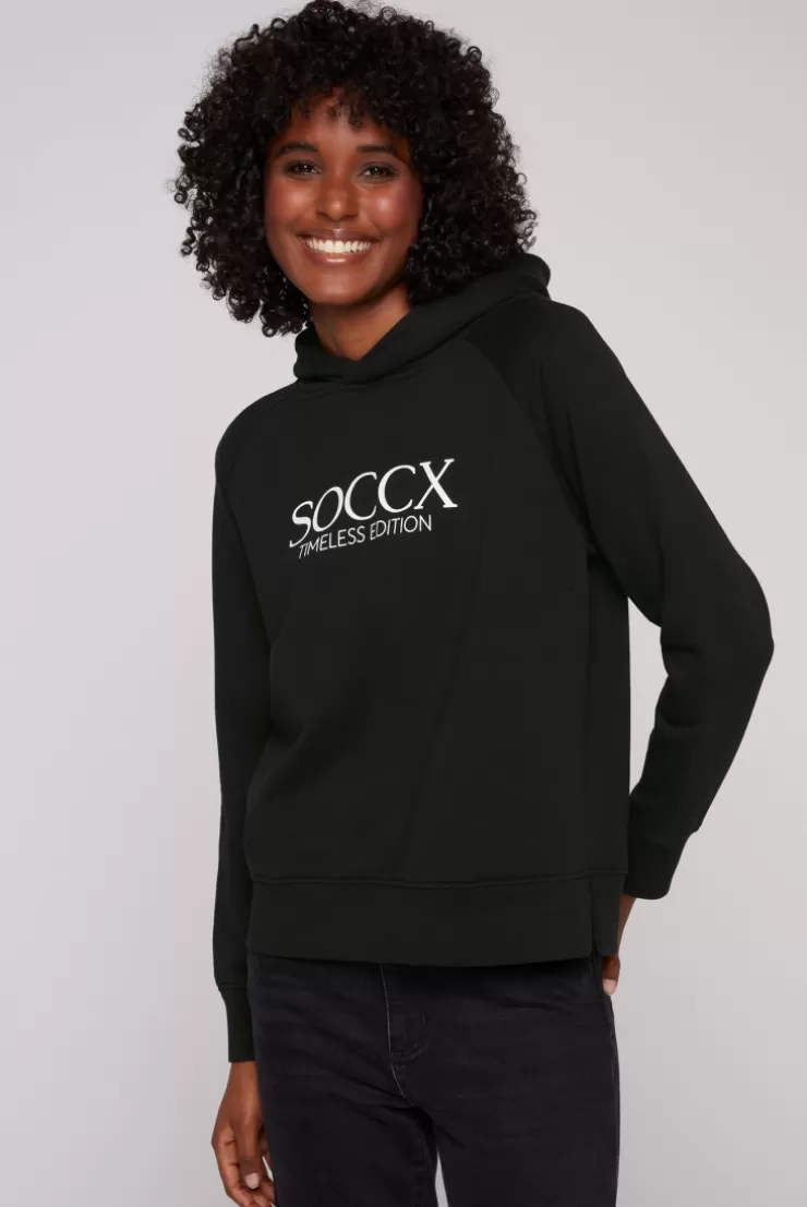 CAMP DAVID & SOCCX Kapuzensweatshirt mit Logo Print black Shop